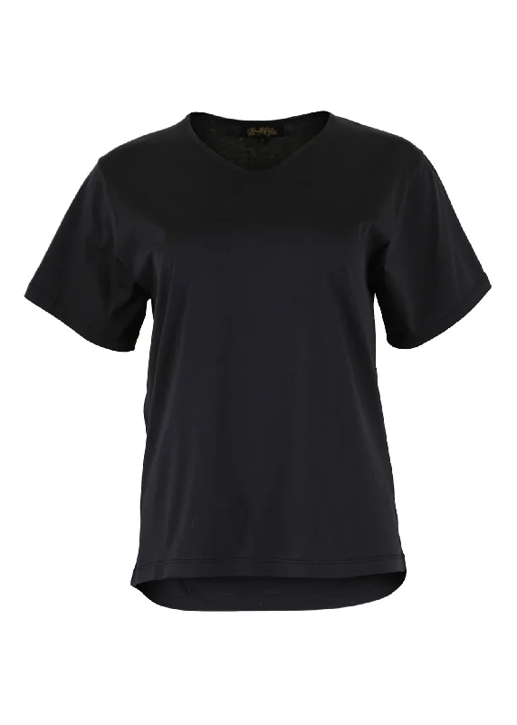 Merci Beaucoup T-Shirt Black in Cotton Jersey