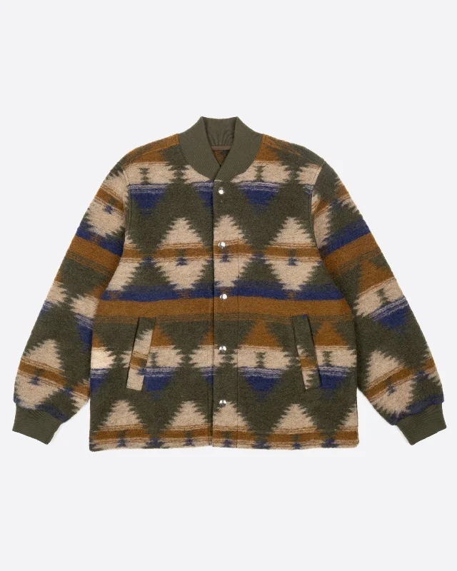 Field Jacket Desert Wool Green/Blue/Beige